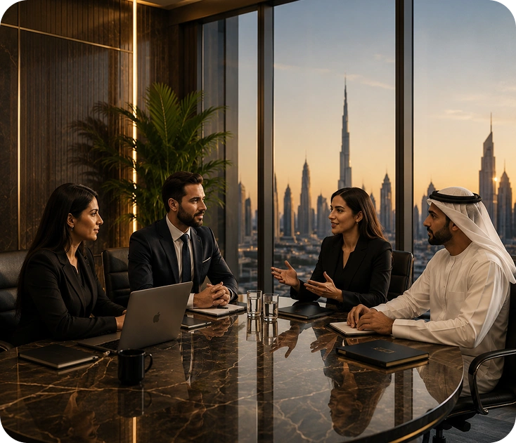 Opulence team meeting